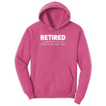 Retired Crappy Ladies Hoodie - Sangria