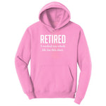 Retired Ladies Hoodie - Candy Pink