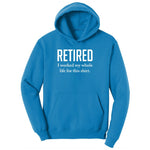 Retired Ladies Hoodie - Sapphire