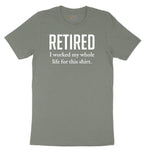 Retired Ladies Short Sleeve Tee - Bamboo Blackout