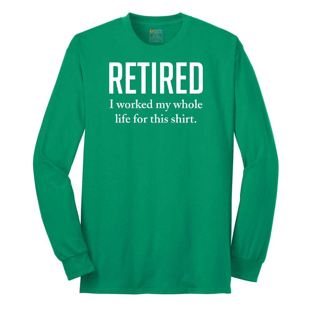 Retired Long Sleeve Tee - Kelly Green