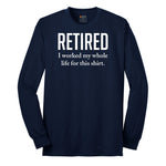 Retired Long Sleeve Tee - Navy