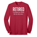 Retired Long Sleeve Tee - Red