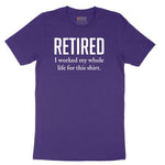 Retired Short Sleeve Tee - Team Purple