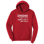Retired Young at Heart Hoodie - Red