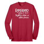 Retired Young at Heart Long Sleeve Tee - Red