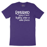 Retired Young at Heart Short Sleeve Tee - Team Purple