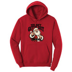 Retro Funny Christmas Santa Claus Sublimation Hoodie - Red
