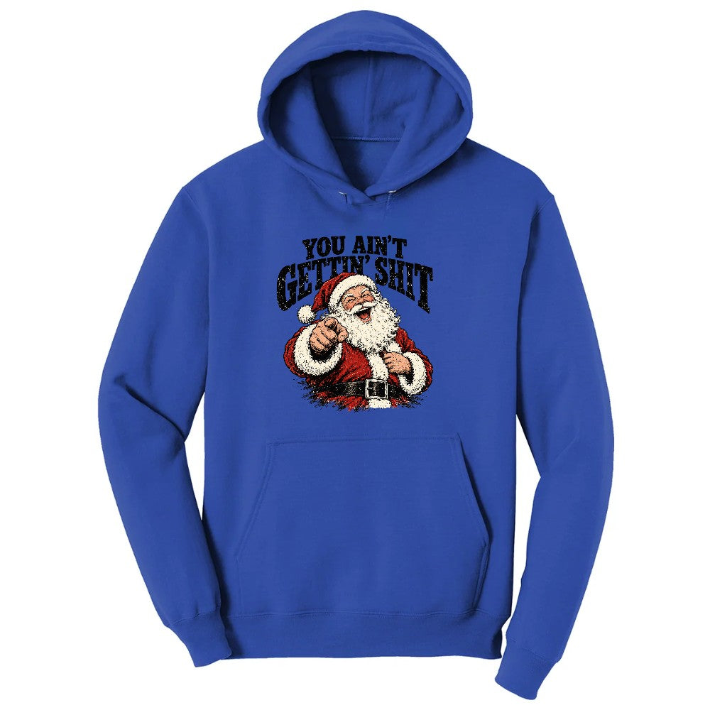 Retro Funny Christmas Santa Claus Sublimation Hoodie - True Royal