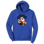 Retro Funny Christmas Santa Claus Sublimation Hoodie - True Royal