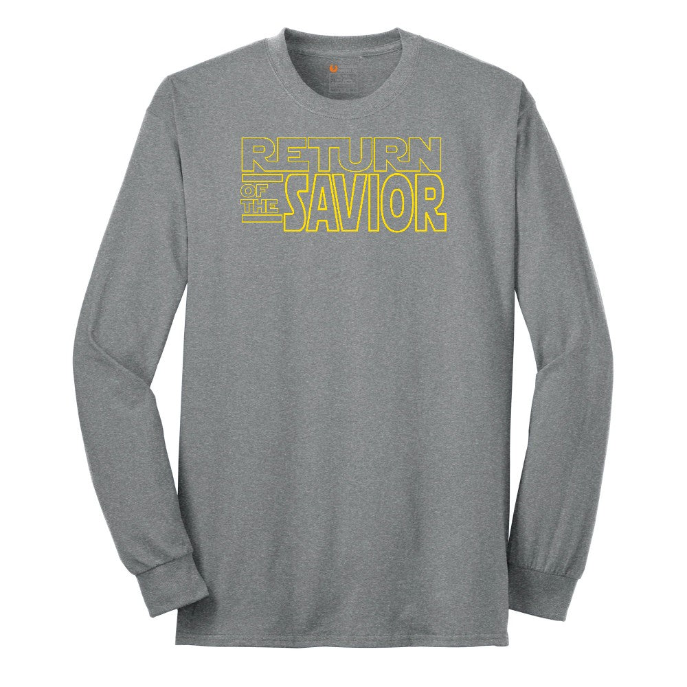 Return of the Savior Long Sleeve Tee - Athletic Grey