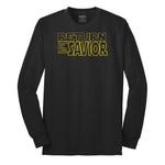 Return of the Savior Long Sleeve Tee - Jet Black
