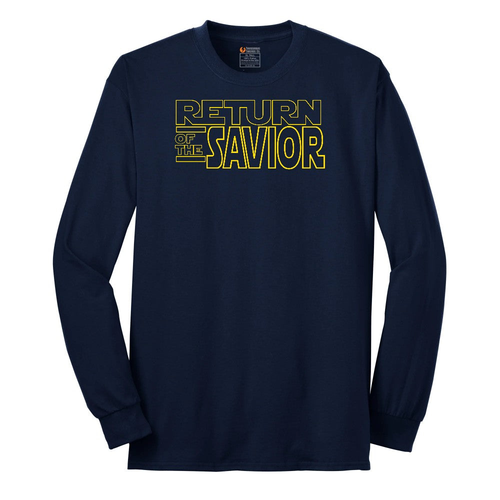 Return of the Savior Long Sleeve Tee - Navy