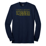Return of the Savior Long Sleeve Tee - Navy