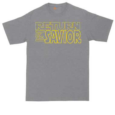 Return of the Savior tall t-shirt for men in Jet Black