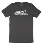Rocking It Old School Ladies Short Sleeve Tee - Vintage Smoke