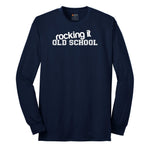 Rocking It Old School Long Sleeve Tee - Navy