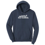 Rocking It Old School - Mens & Ladies T-Shirt Hoodie - Navy