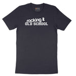 Rocking It Old School - Mens & Ladies T-Shirt Short Sleeve Tee - Deep Navy