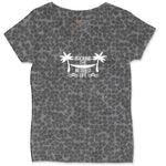 Rocking the Retired Life Ladies Curvy Tee - Black Leopard