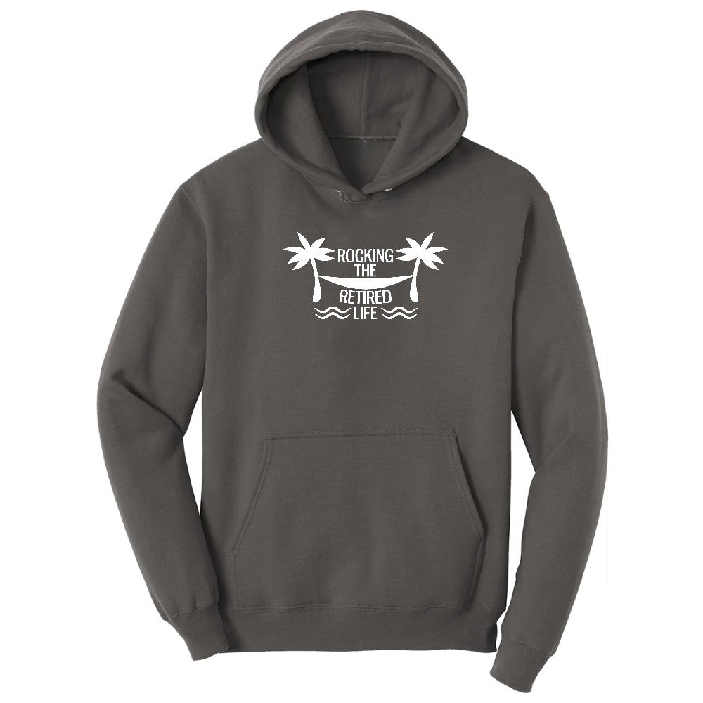 Rocking the Retired Life Hoodie - Charcoal