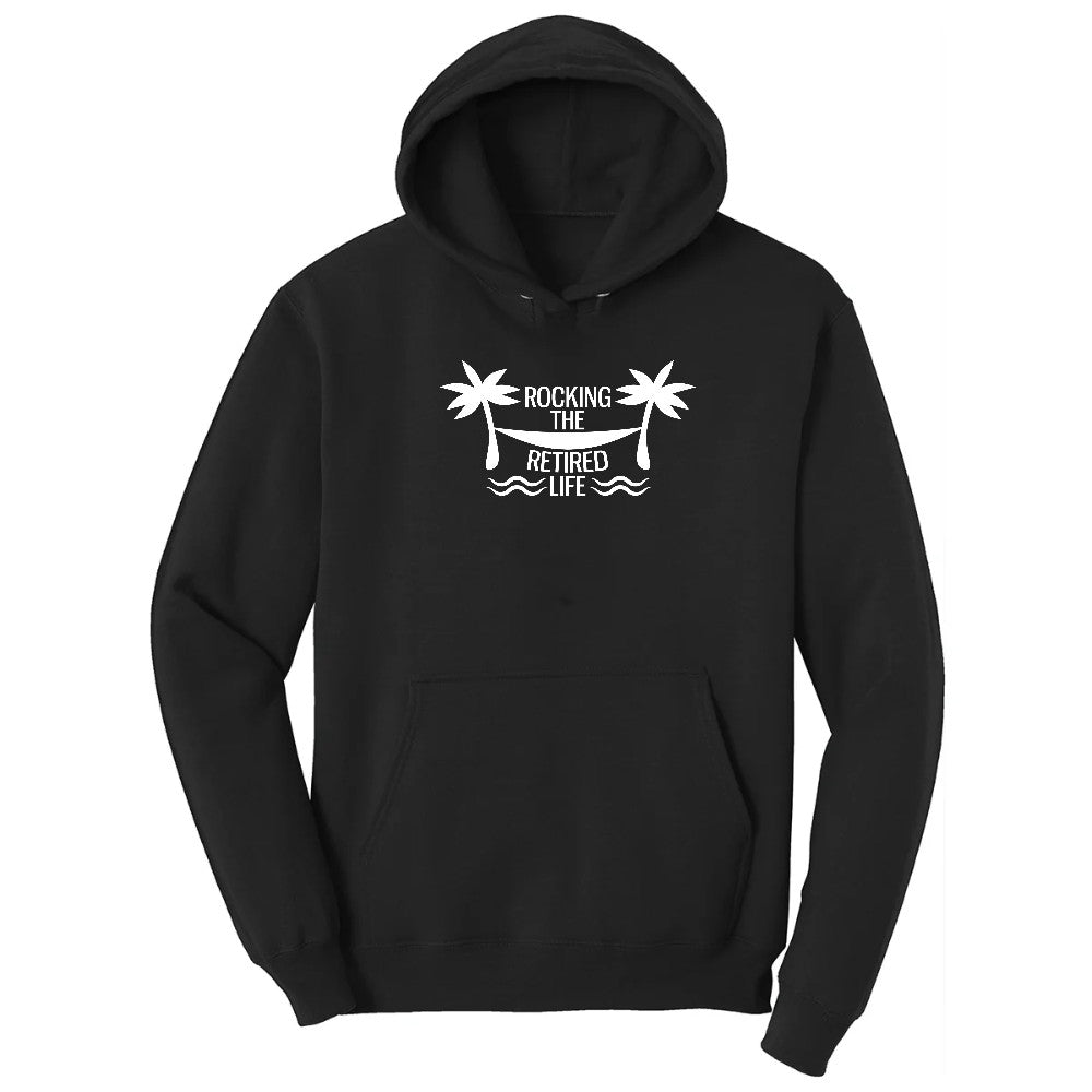 Rocking the Retired Life Hoodie - Jet Black
