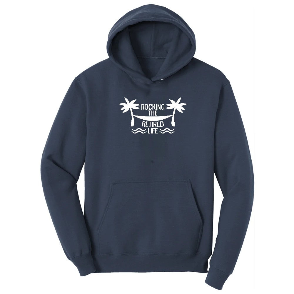 Rocking the Retired Life Hoodie - Navy
