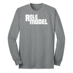 Role Model - Mens & Ladies T-Shirt Long Sleeve Tee - Athletic Grey
