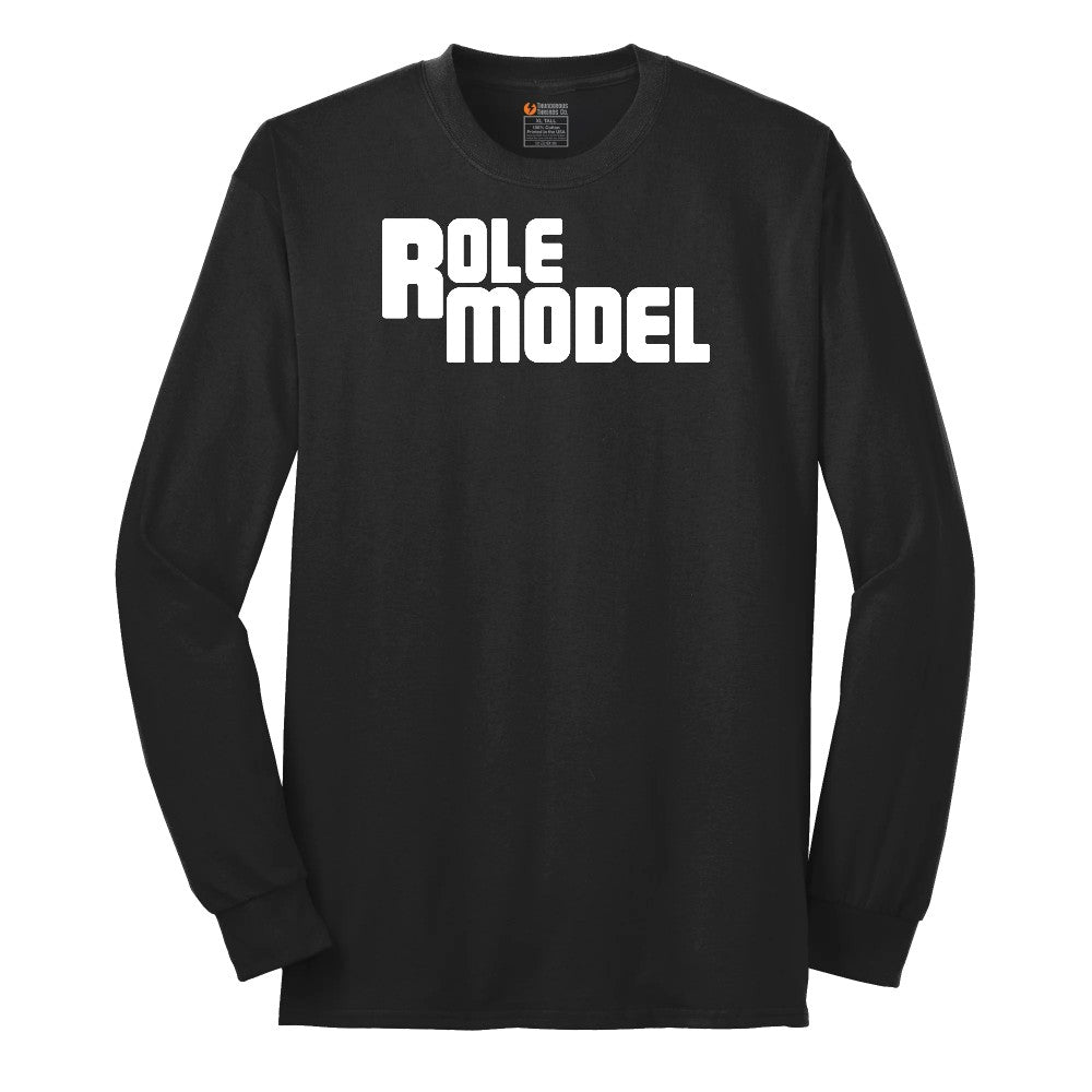 Role Model - Mens & Ladies T-Shirt Long Sleeve Tee - Jet Black