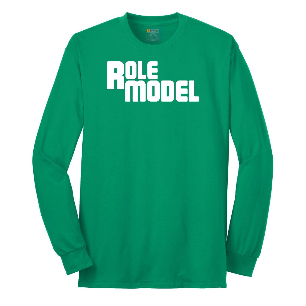 Role Model - Mens & Ladies T-Shirt Long Sleeve Tee - Kelly Green