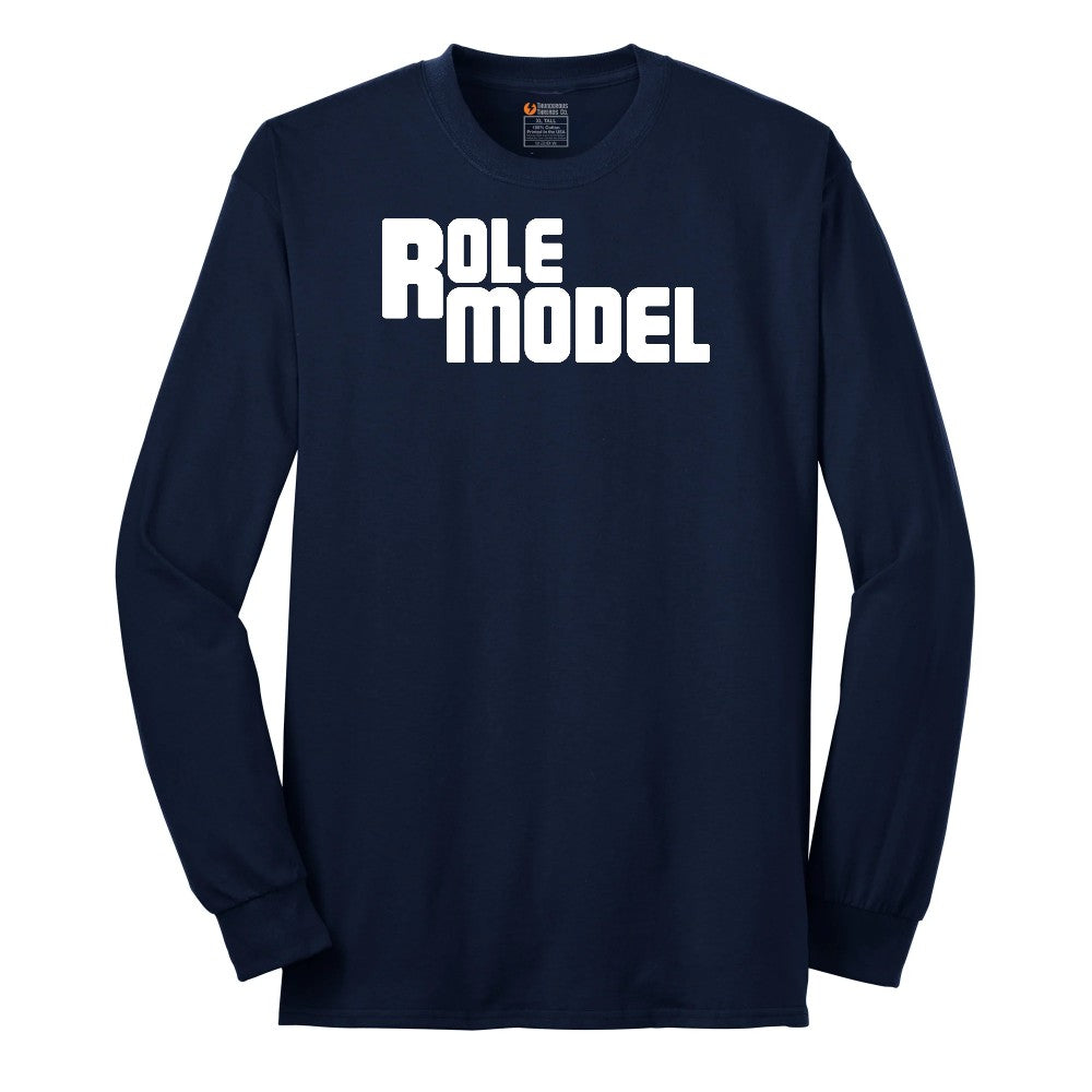 Role Model - Mens & Ladies T-Shirt Long Sleeve Tee - Navy