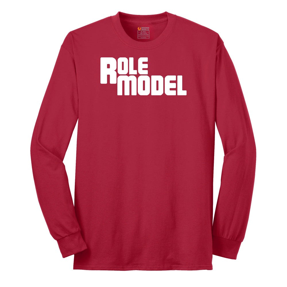 Role Model - Mens & Ladies T-Shirt Long Sleeve Tee - Red