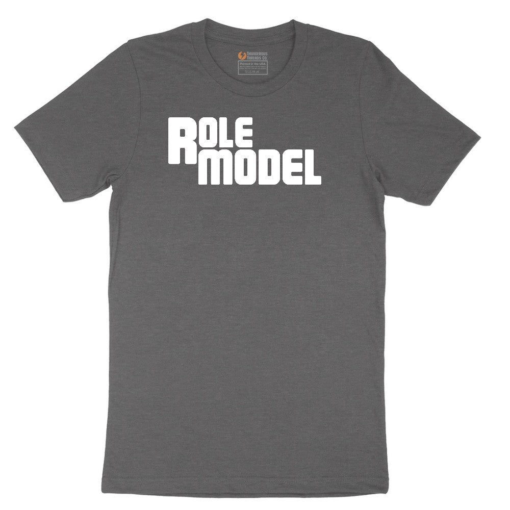 Role Model - Mens & Ladies T-Shirt Short Sleeve Tee - Dark Heather Grey