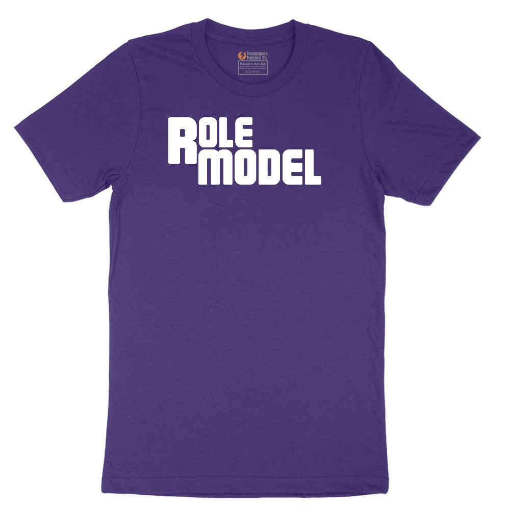 Role Model - Mens & Ladies T-Shirt Short Sleeve Tee - Team Purple