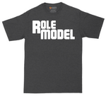 Role Model tall t-shirt for men in Dark Heather Grey