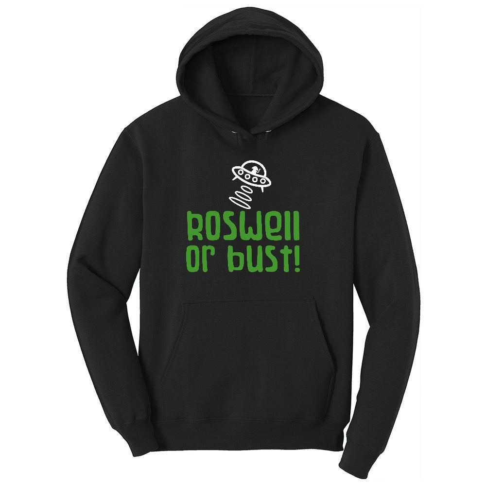 Roswell or Bust Ladies Hoodie - Jet Black
