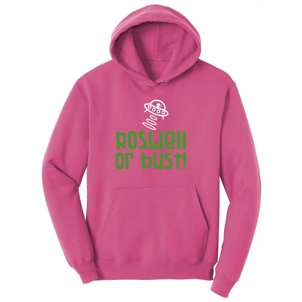 Roswell or Bust Ladies Hoodie - Sangria