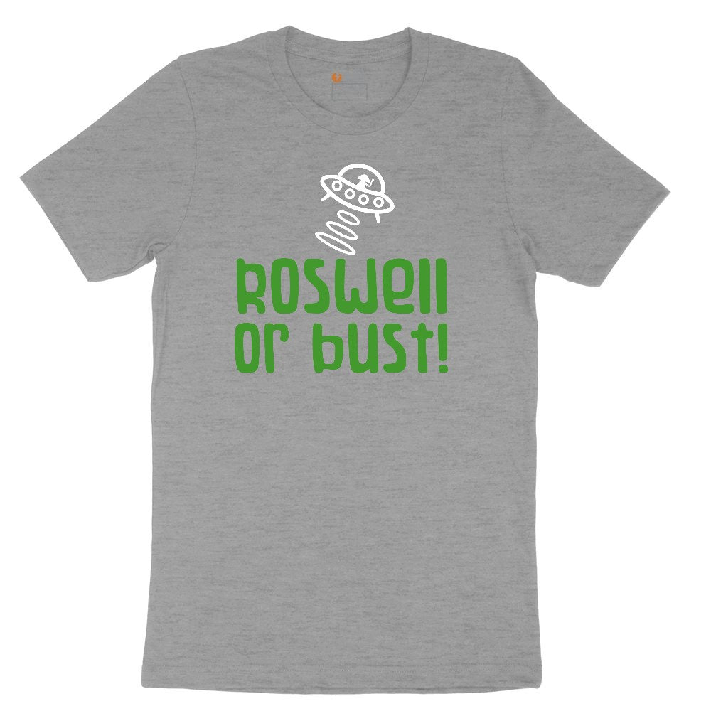 Roswell or Bust Ladies Short Sleeve Tee - Granite Heather
