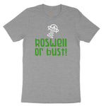 Roswell or Bust Ladies Short Sleeve Tee - Granite Heather