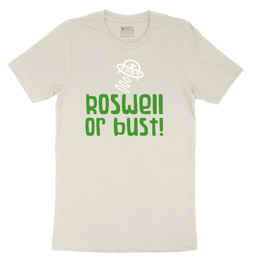 Roswell or Bust Ladies Short Sleeve Tee - Natural Heather