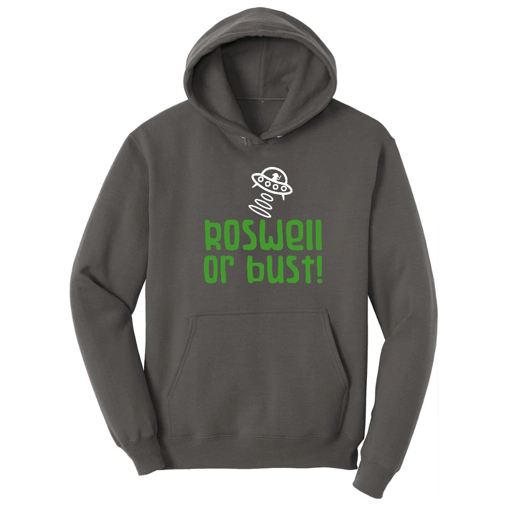 Roswell or Bust Hoodie - Charcoal