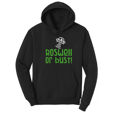 Roswell or Bust Hoodie - Jet Black