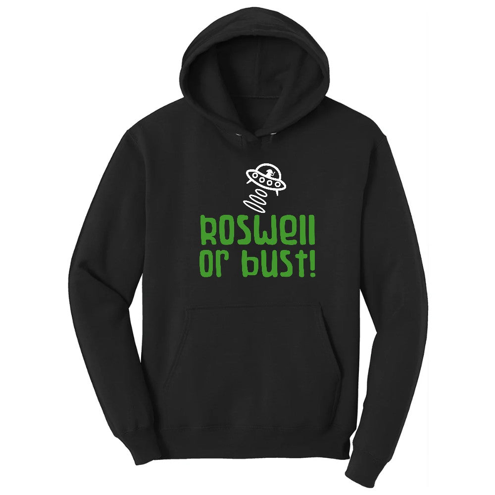 Roswell or Bust Hoodie - Jet Black