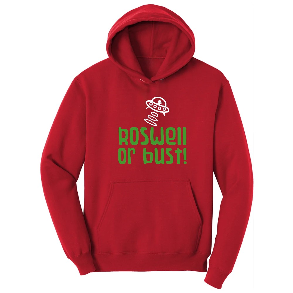 Roswell or Bust Hoodie - Red