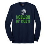 Roswell or Bust Long Sleeve Tee - Navy