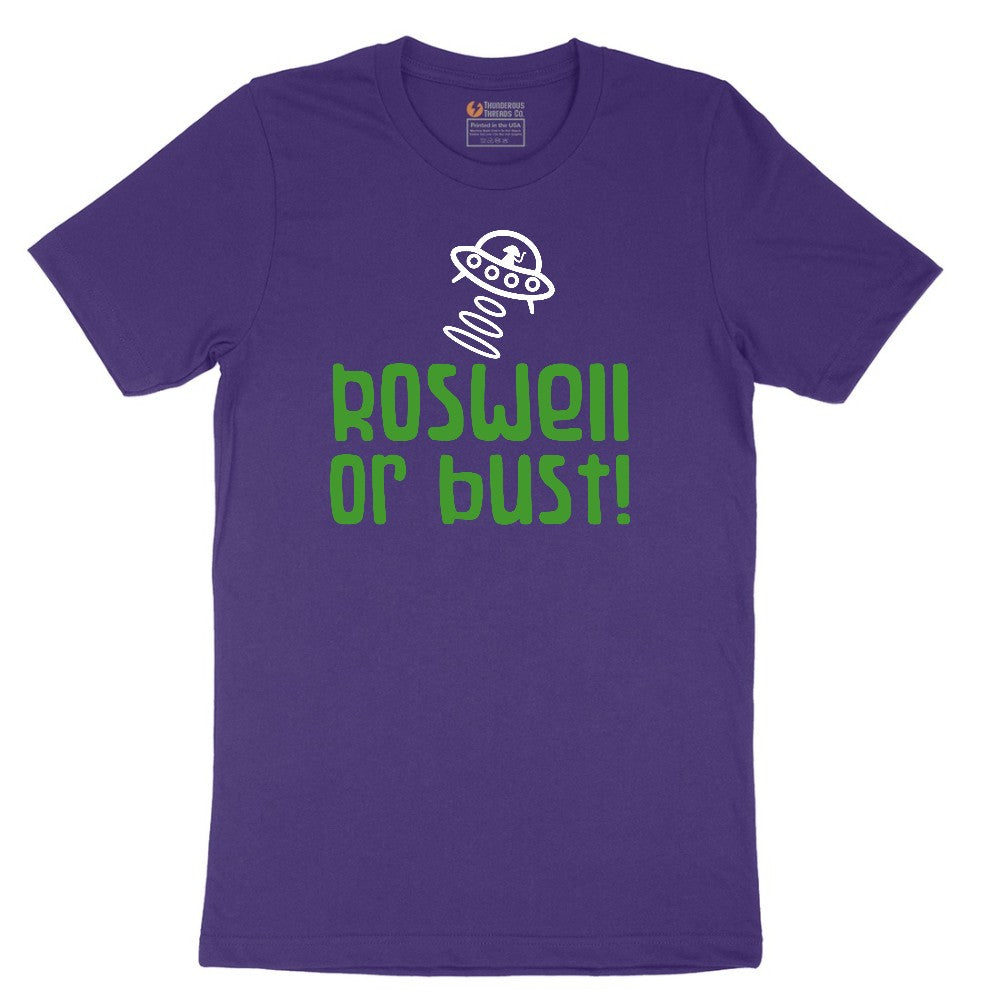 Roswell or Bust Short Sleeve Tee - Team Purple