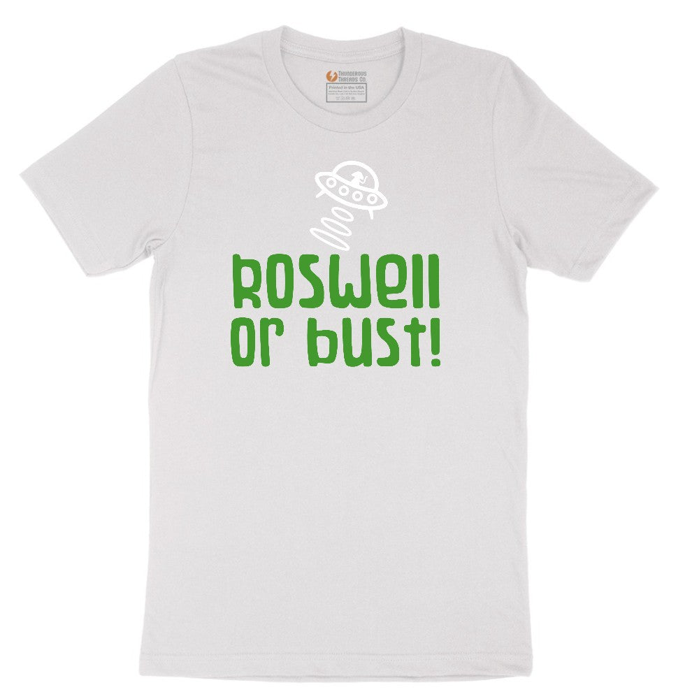 Roswell or Bust Short Sleeve Tee - White