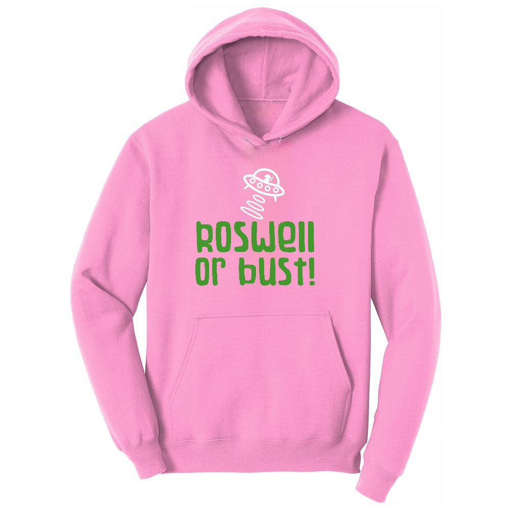 Roswell or Bust Youth Hoodie - Candy Pink