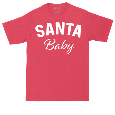 Santa Baby tall t-shirt for men in Heather Red