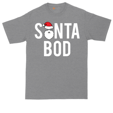 Santa Bod tall t-shirt for men in Jet Black
